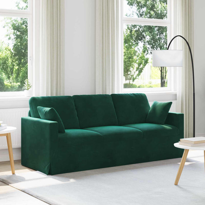 Canapea Verde închis 198 x 78 x 80 cm Catifea - WALTI WALTI