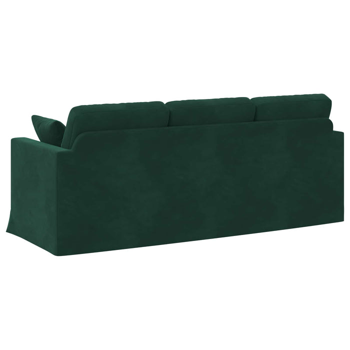Canapea Verde închis 198 x 78 x 80 cm Catifea - WALTI WALTI