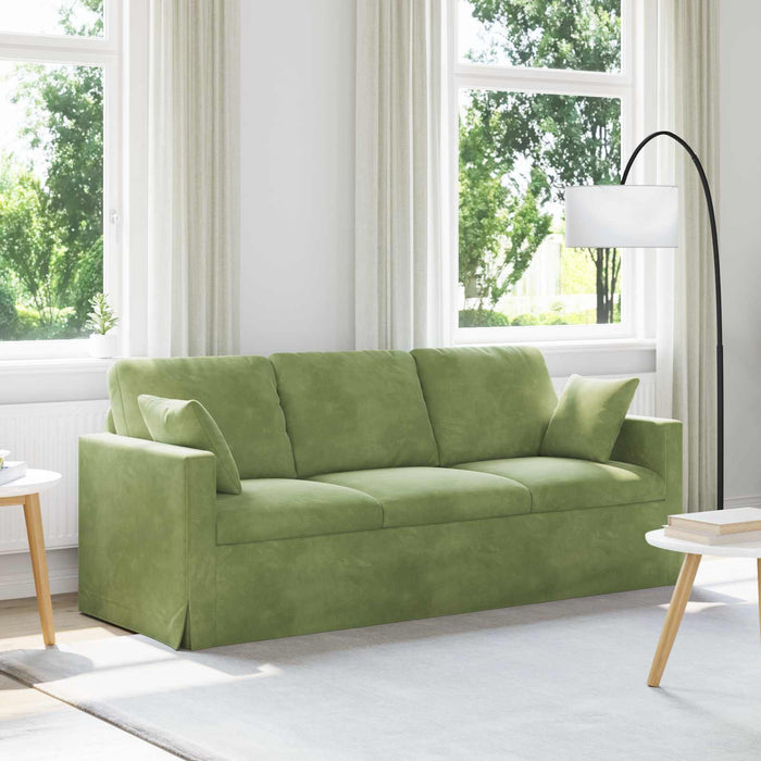 Canapea Verde deschis 198 x 78 x 80 cm Catifea - WALTI WALTI