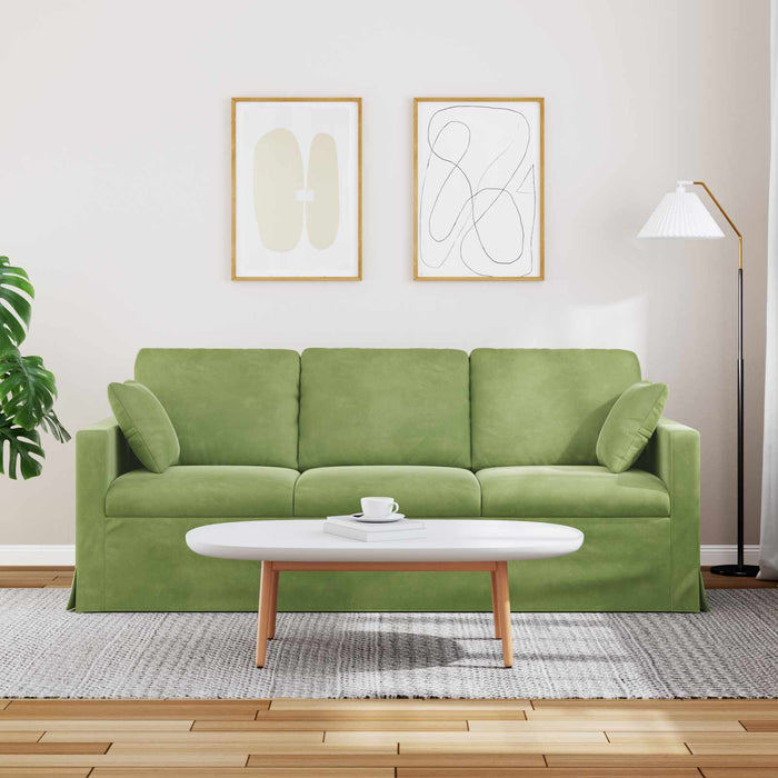 Canapea Verde deschis 198 x 78 x 80 cm Catifea - WALTI WALTI