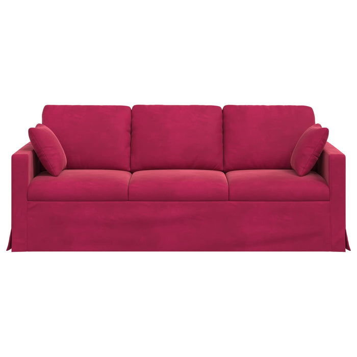 Canapea Roșu Vin 198 x 78 x 80 cm Catifea - WALTI WALTI
