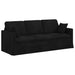 Canapea Negru 198 x 78 x 80 cm Catifea - WALTI WALTI