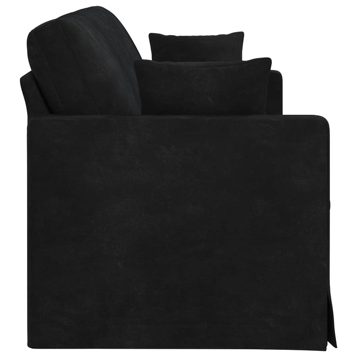 Canapea Negru 198 x 78 x 80 cm Catifea - WALTI WALTI