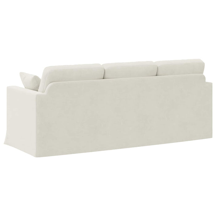 Canapea Crem 198 x 78 x 80 cm Catifea - WALTI WALTI