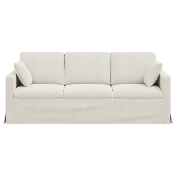 Canapea Crem 198 x 78 x 80 cm Catifea - WALTI WALTI