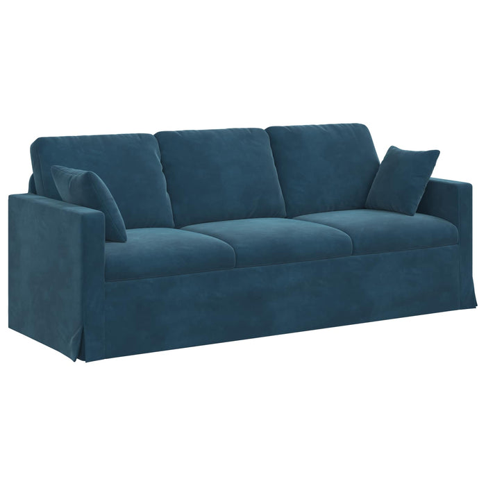 Canapea albastru 198 x 78 x 80 cm Catifea - WALTI WALTI