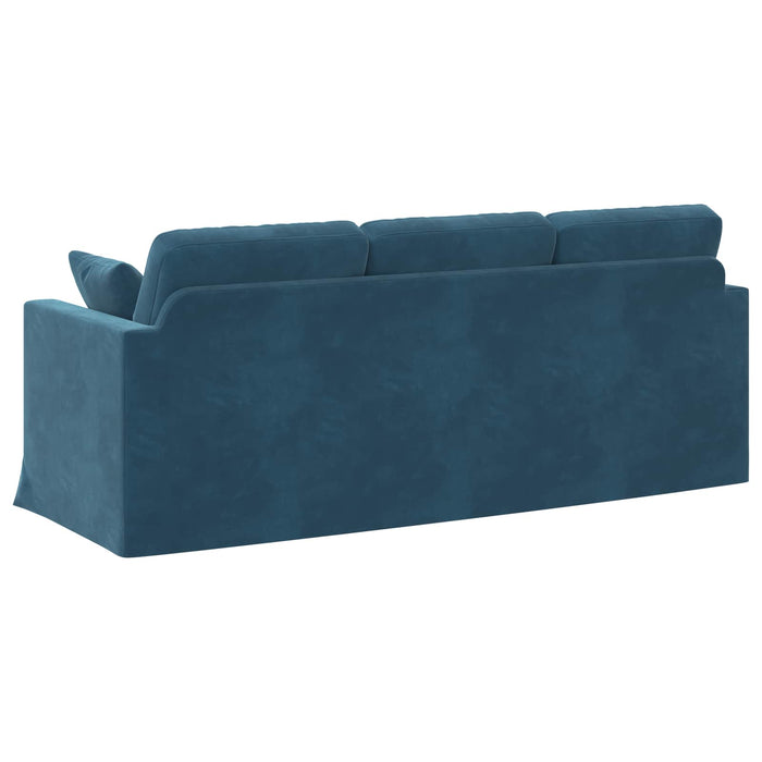 Canapea albastru 198 x 78 x 80 cm Catifea - WALTI WALTI