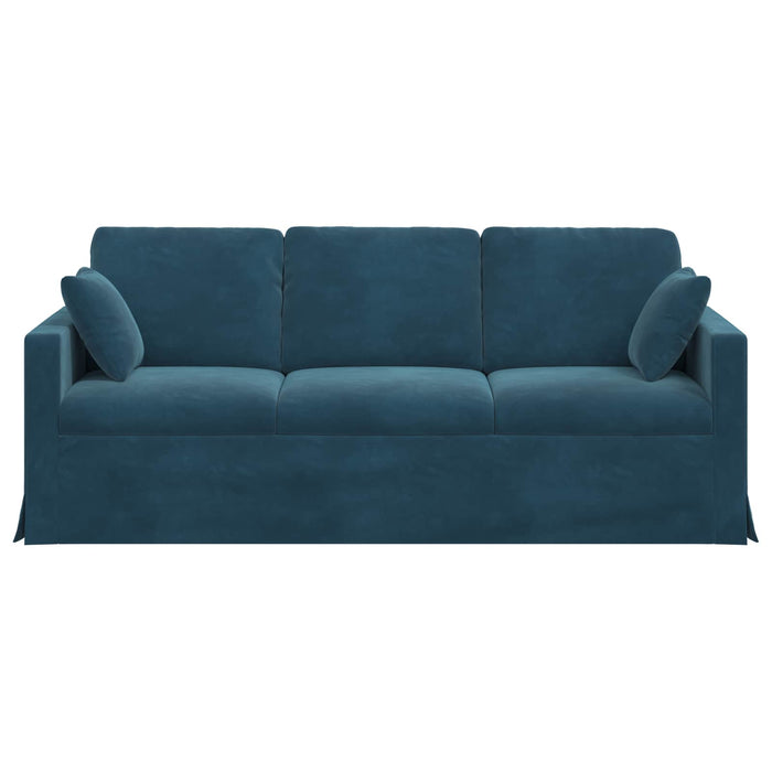 Canapea albastru 198 x 78 x 80 cm Catifea - WALTI WALTI