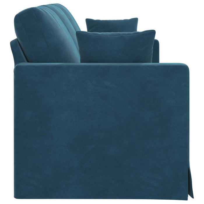 Canapea albastru 198 x 78 x 80 cm Catifea - WALTI WALTI
