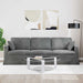 Canapea Gri închis 228 x 78 x 80 cm Catifea - WALTI WALTI