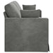 Canapea Gri închis 228 x 78 x 80 cm Catifea - WALTI WALTI