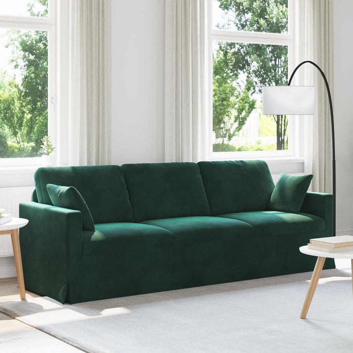 Canapea Verde închis 228 x 78 x 80 cm Catifea - WALTI WALTI