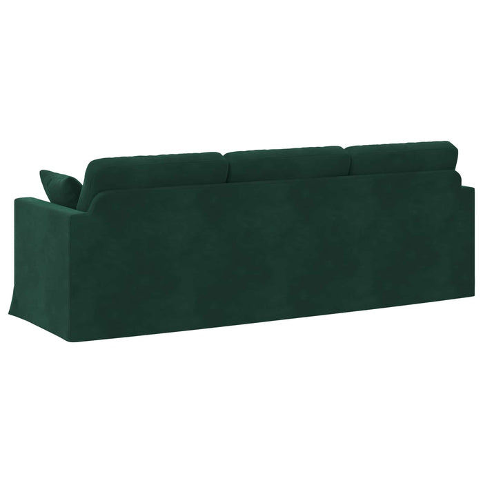 Canapea Verde închis 228 x 78 x 80 cm Catifea - WALTI WALTI