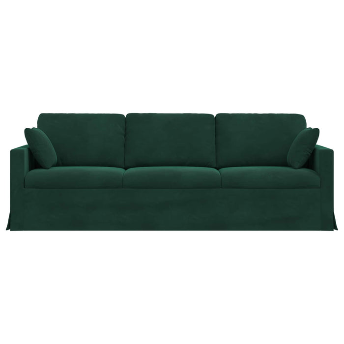 Canapea Verde închis 228 x 78 x 80 cm Catifea - WALTI WALTI