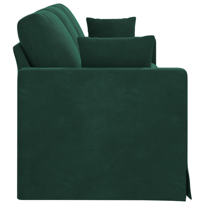 Canapea Verde închis 228 x 78 x 80 cm Catifea - WALTI WALTI