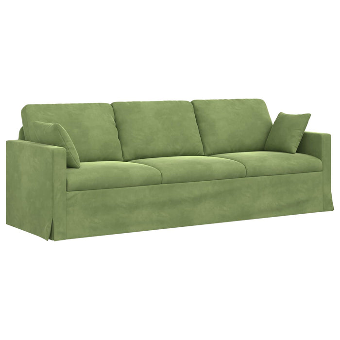 Canapea Verde deschis 228 x 78 x 80 cm Catifea - WALTI WALTI