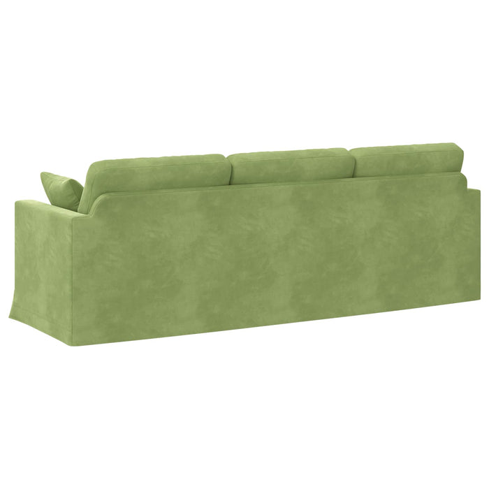 Canapea Verde deschis 228 x 78 x 80 cm Catifea - WALTI WALTI