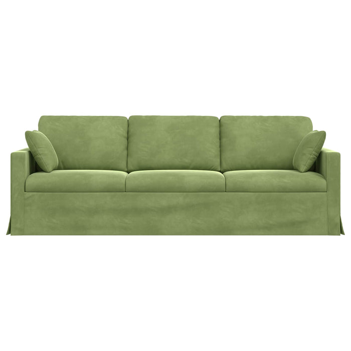 Canapea Verde deschis 228 x 78 x 80 cm Catifea - WALTI WALTI