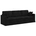 Canapea Negru 228 x 78 x 80 cm Catifea - WALTI WALTI