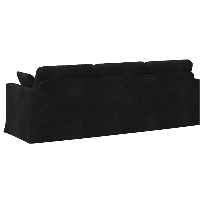 Canapea Negru 228 x 78 x 80 cm Catifea - WALTI WALTI