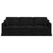 Canapea Negru 228 x 78 x 80 cm Catifea - WALTI WALTI