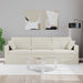 Canapea Crem 228 x 78 x 80 cm Catifea - WALTI WALTI