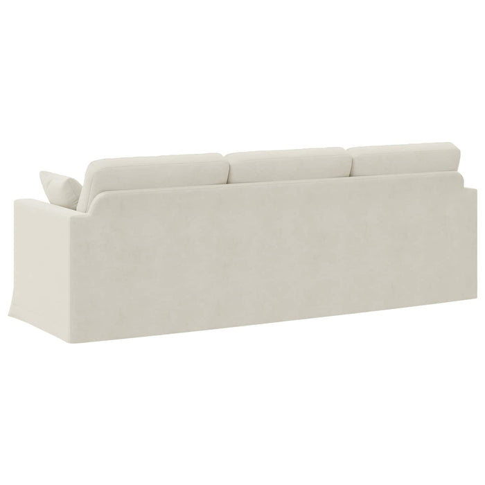 Canapea Crem 228 x 78 x 80 cm Catifea - WALTI WALTI