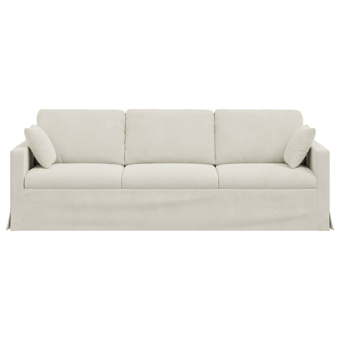 Canapea Crem 228 x 78 x 80 cm Catifea - WALTI WALTI