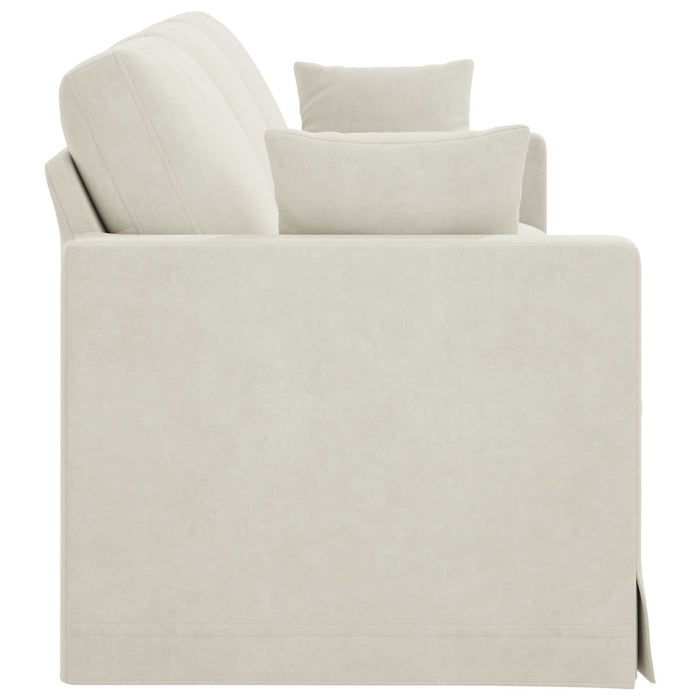 Canapea Crem 228 x 78 x 80 cm Catifea - WALTI WALTI