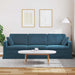 Canapea albastru 228 x 78 x 80 cm Catifea - WALTI WALTI