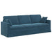 Canapea albastru 228 x 78 x 80 cm Catifea - WALTI WALTI