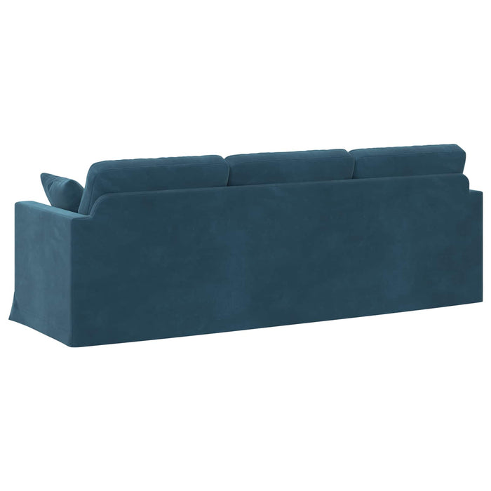 Canapea albastru 228 x 78 x 80 cm Catifea - WALTI WALTI
