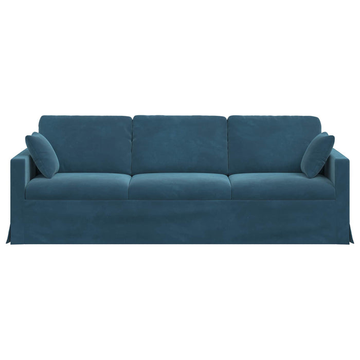 Canapea albastru 228 x 78 x 80 cm Catifea - WALTI WALTI
