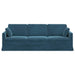 Canapea albastru 228 x 78 x 80 cm Catifea - WALTI WALTI