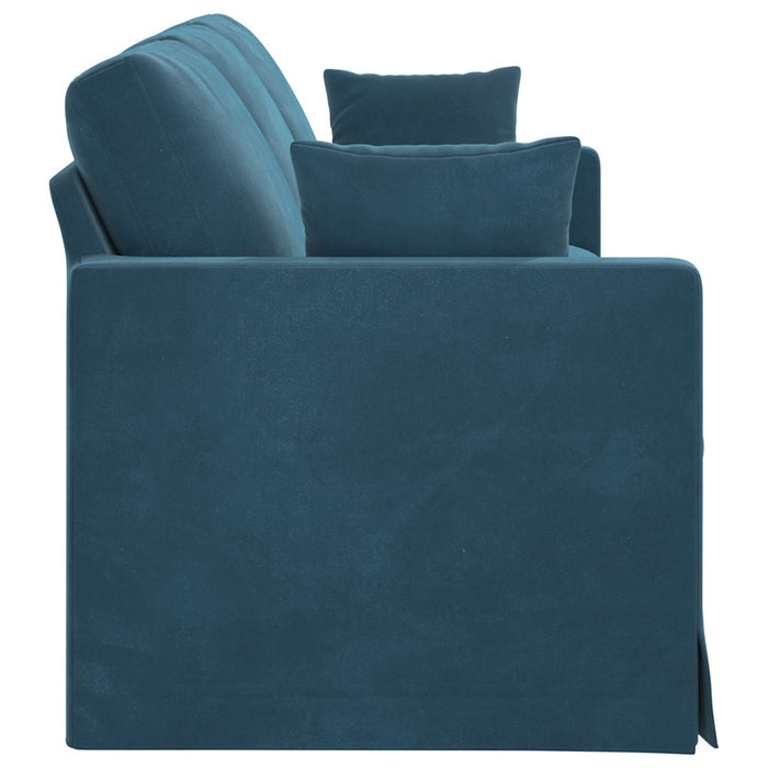 Canapea albastru 228 x 78 x 80 cm Catifea - WALTI WALTI