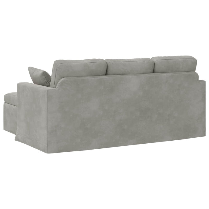Canapea Gri deschis 178 x 134 x 80 cm Catifea WALTI