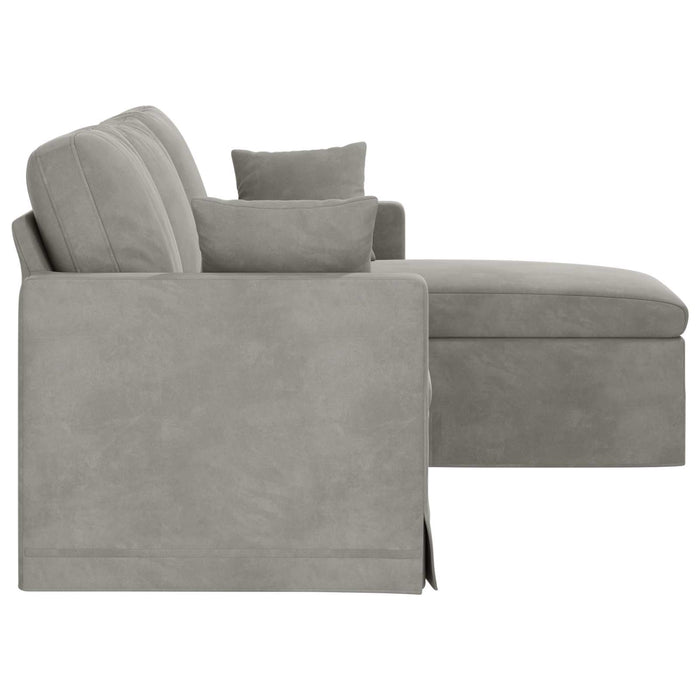 Canapea Gri deschis 178 x 134 x 80 cm Catifea WALTI
