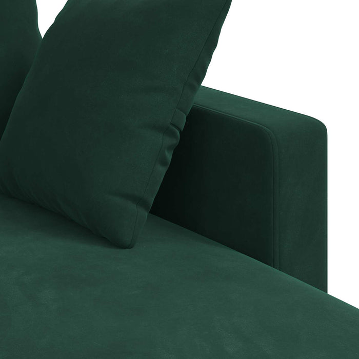 Canapea Verde închis 178 x 134 x 80 cm Catifea WALTI