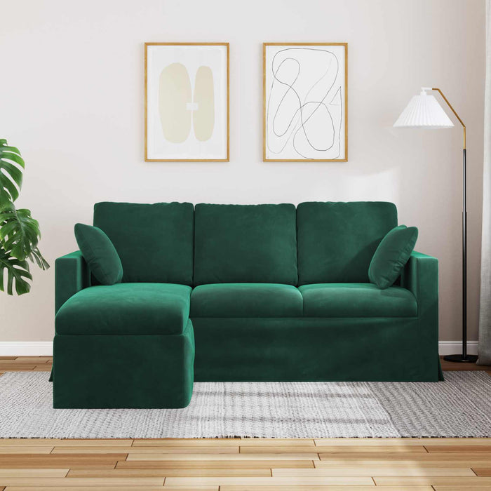 Canapea Verde închis 178 x 134 x 80 cm Catifea WALTI