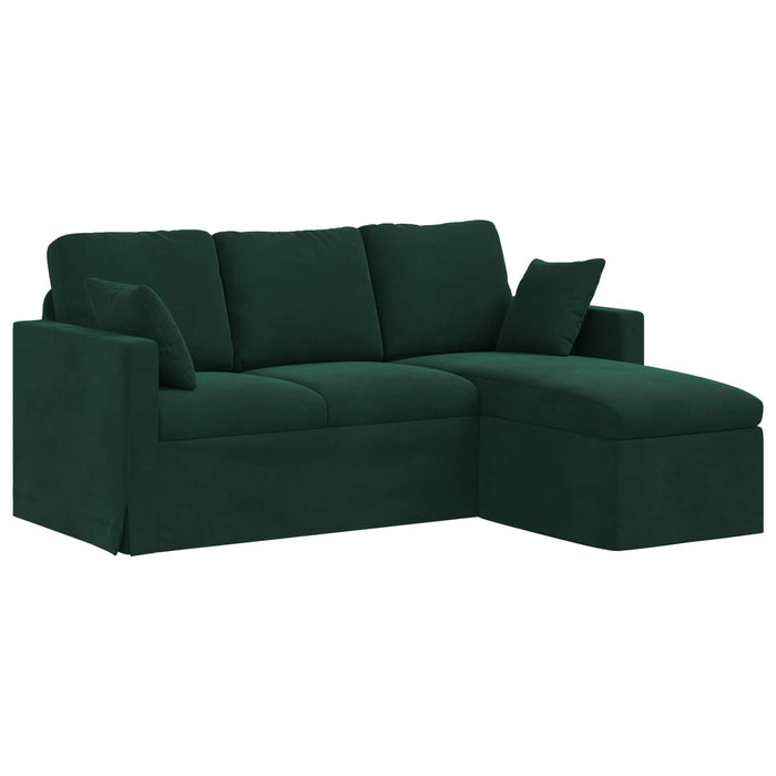 Canapea Verde închis 178 x 134 x 80 cm Catifea WALTI