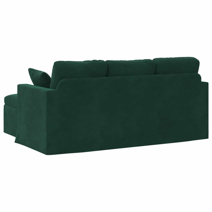 Canapea Verde închis 178 x 134 x 80 cm Catifea WALTI