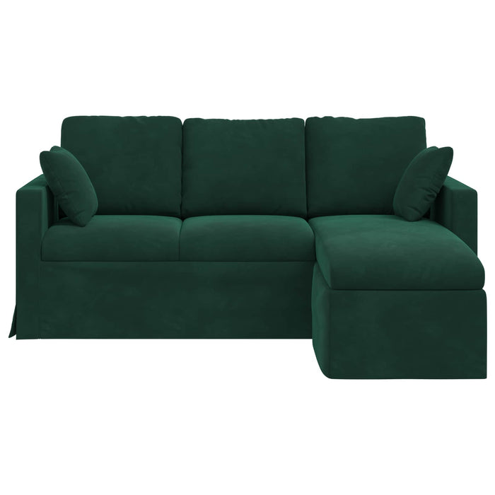 Canapea Verde închis 178 x 134 x 80 cm Catifea WALTI
