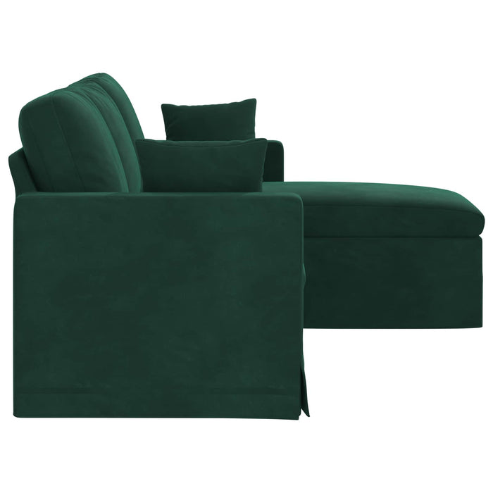 Canapea Verde închis 178 x 134 x 80 cm Catifea WALTI