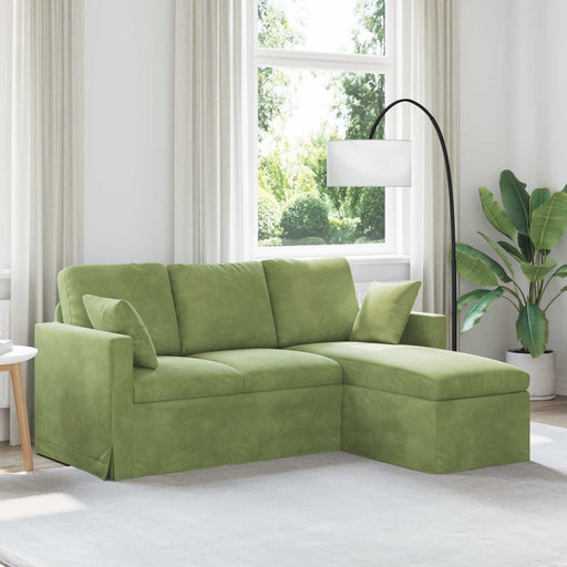 Canapea Verde deschis 178 x 134 x 80 cm Catifea - WALTI WALTI