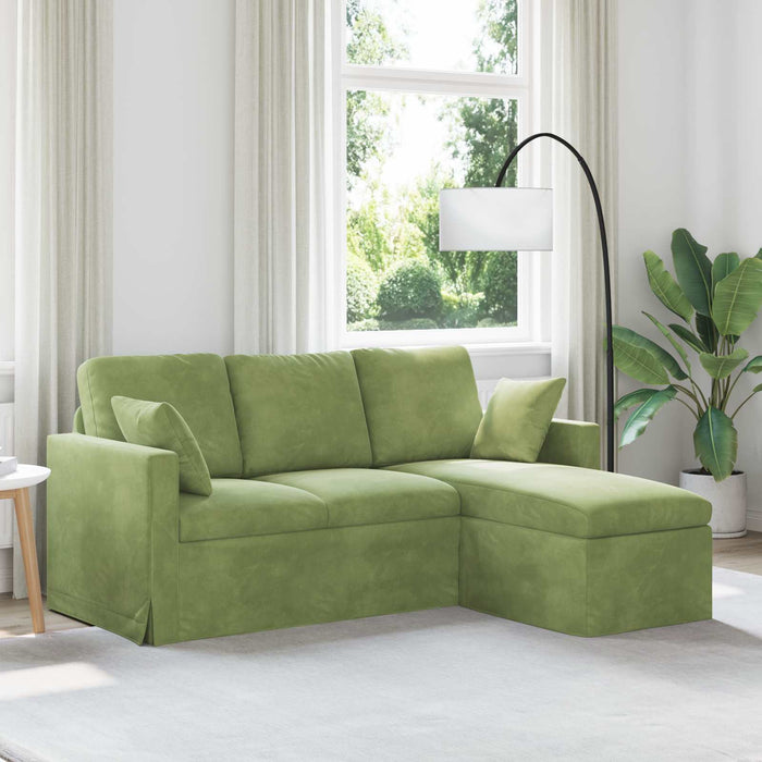Canapea Verde deschis 178 x 134 x 80 cm Catifea - WALTI WALTI