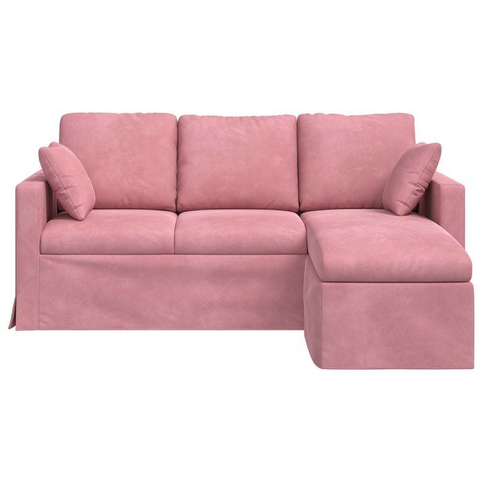 Canapea Roz 178 x 134 x 80 cm Catifea - WALTI WALTI
