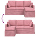 Canapea Roz 178 x 134 x 80 cm Catifea - WALTI WALTI