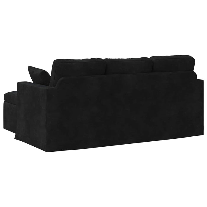 Canapea Negru 178 x 134 x 80 cm Catifea WALTI