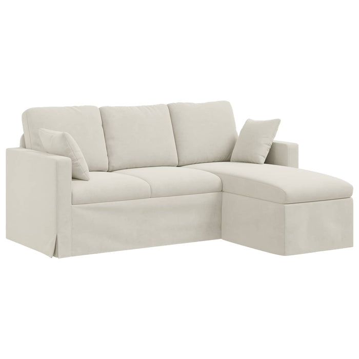 Canapea Crem 178 x 134 x 80 cm Catifea - WALTI WALTI