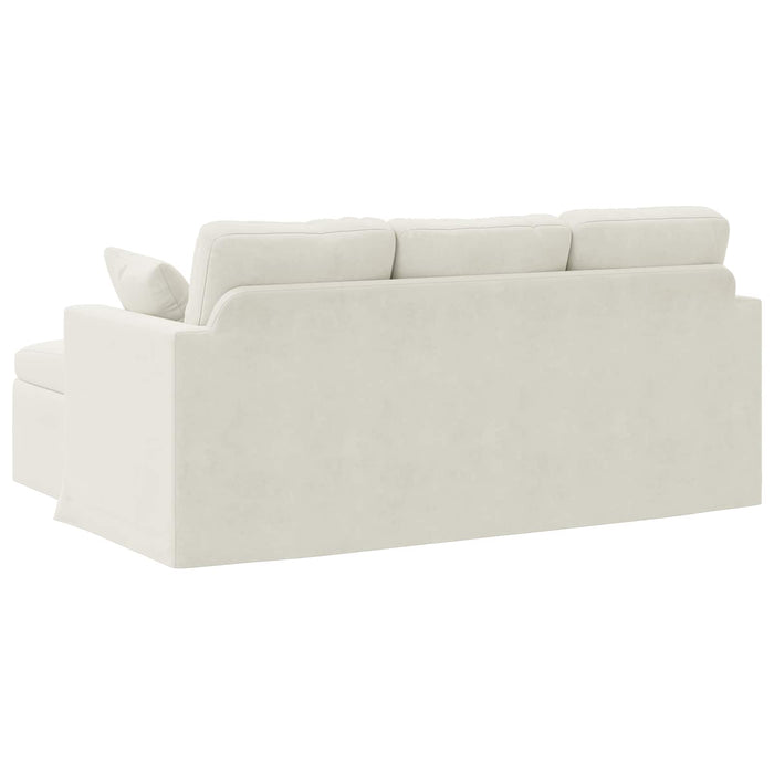 Canapea Crem 178 x 134 x 80 cm Catifea - WALTI WALTI